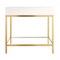 Anzzi 36 in. Console Sink in Brushed Gold with Matte White Counter Top CS-FGC001-BG - alternate 8